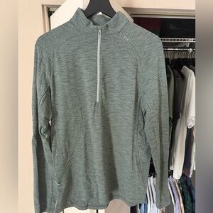Men’s Lulumenon Grey/Green Half Zip